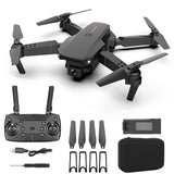 E88 4K HD Dual Camera Drone With 2.4G 6-Axis Gimbal Stabilizer RC Quadcopter WiFi FPV Foldable Drone  APP Connection