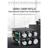 Bluetooth 5.0 TPA3116D2 Module High Bass Adjustment Stereo Digital Amplifier Board Module 100Wx2 Amplifier XY-T100H