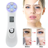 EMS Radio Frequency Face Massager Lifting Firming Anti Aging LED Face Light Therapy Skin Rejuvenation Spa Acne Remover Skincare