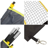 New 2/4 Person Group Set Simple Net Frame Home Entertainment Racket Set Mesh Belt Bracket Portable Bag Portable Badminton Net