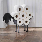 Sheep Decorative Toilet Paper Holder Free-Standing Tissue Storage Paper Roll Stand Storage Black Home Bathroom Decorations