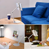 Desktop Aluminum Tablet Stand Long Arm Rotation Cellphone Holder Adjustable Lazy Tablet Mount Compatible with 4-13'' iPhone iPad