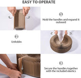 Pet Cat Scratcher Lounge Bed Collapsible Folding Corrugated Paper Deform Cat Scratch Board For Cat Bed Mat Kitten Toy Pet Supply