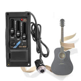 EQ-505 Guitar Saddle Pickup 3 Bands EQ Equalizer Left Hand Acoustic Guitar Preamp System Equalizer Piezo