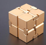 Str Relief Toy Premium Metal Infinity Cube Portable Decompres Relax Toys for Children Adults