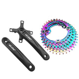 Mi.Xim Single Speed Bike Crankset with Chainring 130 BCD Bicycle Crank Parts Fixed Gear Bike Chainwheel Set