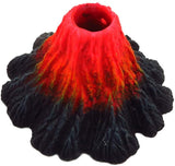 Aquarium Volcano Fish Tank Bubbler Decorations Resin Volcano Ornament for Aquarium Decoration