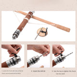 Woodworking Hand Drill Chinese Traditional Hand Drill High Carbon Steel Drill Bit Clamping Head Efficient Carpenter Tool