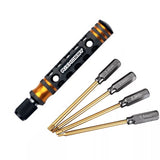 6.35mm Hex Screwdriver Bit 1.5/2/2.5/3mm 4 In 1 Batch Head Set For RC Airplane Aircraft Model Disassembly And Repair Tool