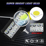 KIQUNE 12V 24V LED 36W Bar Offroad Spot Flood Combo LED Light Bar/Work Light For Truck Car SUV 4WD 4x4 Boat ATV LED Headlights