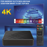 For Android 9.0 TV Box 4GB RAM 32GB ROM Smart TV Set Top Box Amlogic S905 Mx+s QPro 4K Home Audio Video Equipment