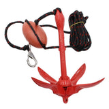 Folding Anchor Carbon Steel Marine Rope Float Ball Umbrella Shape Kit For Kayak Canoe Yacht Fishing Boat Accessories Marine