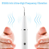 Ultrasonic Electric Dental Scaler Sonic Double LED Tooth Calculus Remover Oral Hygiene Smoke Stains Tartar Cleaner Teeth Whiten