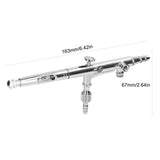T187 0.3mm Airbrush Set for Model Making Art Painting Set Airbrush+7CC Pigment Cup+20CC Pigment Cup+Wrench+Dropper