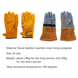 Outdoor Camping Barbecue Anti-Burn Long Glove Barbecue Baking Gloves Kitchen Cooking Grill Long Sleeve Gloves DTJH