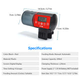 Digital Aquarium Automatic Fish Feeder Fish Tank Timer Feeder 4 Groups Time Settings Electric Adjustable Fish Food Dispenser