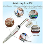 100W Plastic Welding Kit,Soldering Iron Kit,3-Speed Adjustment Temperature Control Plastic Welder Surface Repair EU Plug