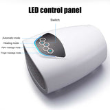 Electric Hand Massage Device Heat Compression Palm Massager Beauty Finger Wrist Spa Relax Pain Relief Hand Massager