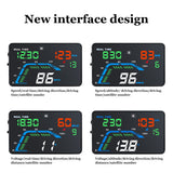 DP-LANJIE Q7 GPS Auto HUD Speedometers Overspeed Head Up Display Car Accessories Display Windshield Projector Cigarette lighter