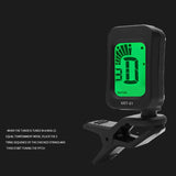 Guitar, Bass, Ukulele Acoustic Electronic Tuning Tuner w/ Clear LCD, Easy to Use T4MF