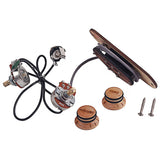3-string Maple Cigar Box Guitar Pickup Wired with Volume and Tone