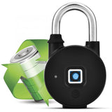 Smart Fingerprint Anti-Theft Security Lock Keyless Padlock Outdoor Waterproof Padlock Lock