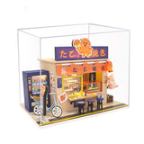 Japanese style snack bar DIY Wooden Doll House Miniaturas with Furniture  DIY House Home Dollhouse Toys for Children Christmas