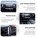 1Pc Car Phone Holder Adjustable Car Phone Mount Creative Phone Rack (Black)