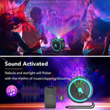 Galaxy Star Projector Light Can be Hung Rotated 360° Starry Sky Projector Bluetooth Music Player for Room Decoration Party Xmas