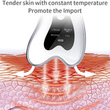 V Face Scraping Plate DropShipping Facial Lifting Gua Sha Massager Electric Red Blue Light Heated Therapy EMS Face Body Slimming