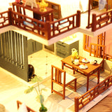 Traditional DIY Dollhouse  diy dollhouse miniature Chinese style handmade creative doll house Chic style  dollhouse gifts