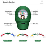 3 in 1 Soil Moisture Fertility Meter Water PH Tester Fertility Soil Meter Gardening Detector for Plants PH Monitor Detector