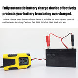 Car Battery Chargers 12V/2A 24V/2A Full Automatic Smart Battery Chargers Maintainer Portable Trickle Chargers Battery Desulfator