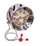 12800W Outdoor Camping Stove 9-head Gas Burner Outdoor Camping Picnic Tour Portable 7/9 Hole Fire Brimstone Stoves Burner 캠핑용품