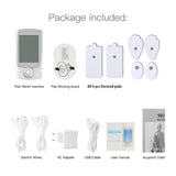 16 Mode Dual Output Digital Electronic Pulse Massager EMS Muscle Stimulator Pain Relief Machine Electro Therapy Body Massage
