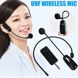 U12F Uhf One For Two Wireless Headset Microphone Amplifier Mixer Suitable For Teaching Guides Meeting Lectures