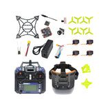 DIY RTF T100 2.5inch 100mm FPV Four-axle Aircraft Quadcopter F4 AIO Flight Controller 1204 5200KV Motor FS-i6 TX For RC Drone