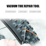 6pcs Bicycle Tire Repair Drill + Rubber Strips Portable Bike Tubeless Wheel Tyre Repair Tools