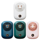 Quiet Free Neck Fan, USB Rechargeable Portable Desk Fan, Necklace Fan Mini Personal Handheld Fan, Neckband Fan with 3 Speed