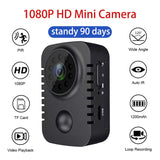 HD Mini Body Camera 1080P Security Pocket Night Vision Cam For Car Standby PIR Video Recorder With 32G TF Card