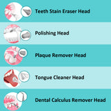 5 in 1 High Frequency Ultrasonic Dental Scaler Vibration Sonic Tooth Cleaner Remove Stains Tartar Scraper Teeth Whitening Polish