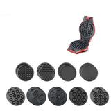 220V Household Electric Waffle Machine Non-stick Sandwich Pancake Maker Donut Cake Baker Octopus Ball Maker With 9 Plates