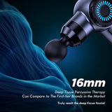 Massage Gun 16mm Deep Tissue Muscle Massager Pain Relief Body Relax Massage Gun Handheld Professional Massager for Fitness