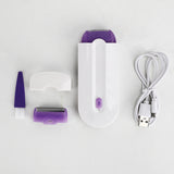 Safely Laser Epilator Body Face Leg Hand Hair Remover Portable Women Bikini Facial Hair Shaver Instant&Painless Rechargeable