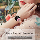2021 MK20 Smart Watch Women 1.09 Inch Full Touch Screen Bluetooth 5.0 Heart Rate Blood Bressure Smartwatch For Android ios