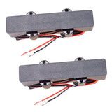 2pcs Black 4 String JB Jazz Bass Pickup Neck&amp;Bridge for Electric Bass Parts