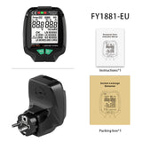 New Generation Full Screen Socket Tester Ground Zero AC Voltage Tester 30V-250V RCD Test Plug Polarity Phase Check EU/US/UK