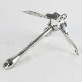 Inflatable Boat 316 Stainless Steel Iron Metal Anchor for Boat Kayak Dinghy Raft Fishing Boat Kayak 0.7Kg