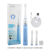 SEAGO Electric Toothbrush Rechargeable Sonic Travel Toothbrush Head replacement  Whitening Best Healthy Gift