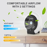 Outdoor Camping Tent Fan Light LED 200 Lumens Multifunction Lighting Electric Fan Hanging Tent Lamp Travel Camping Supplies